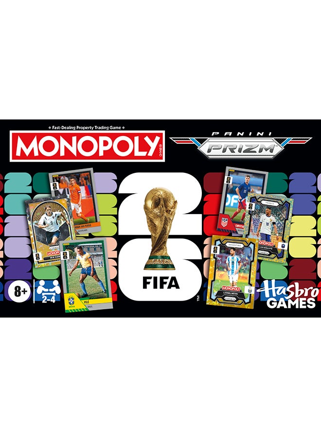Monopoly Panini Prizm: FIFA World Cup Game I Football Board Game with Monopoly Panini Prizm FIFA World Cup 2026 Trading Cards I Ages 8+ - Image 5