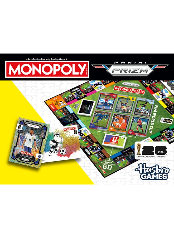 Monopoly Panini Prizm: FIFA World Cup Game I Football Board Game with Monopoly Panini Prizm FIFA World Cup 2026 Trading Cards I Ages 8+ - Image 4