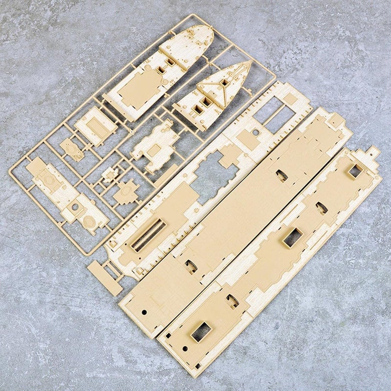 كلاراكو طقم بناء نموذج سفينة بمقياس 1/400، سطح خشبي، من إنتاج أكاديمي 14215، مع ملحقات زخرفية معدلة - Image 4