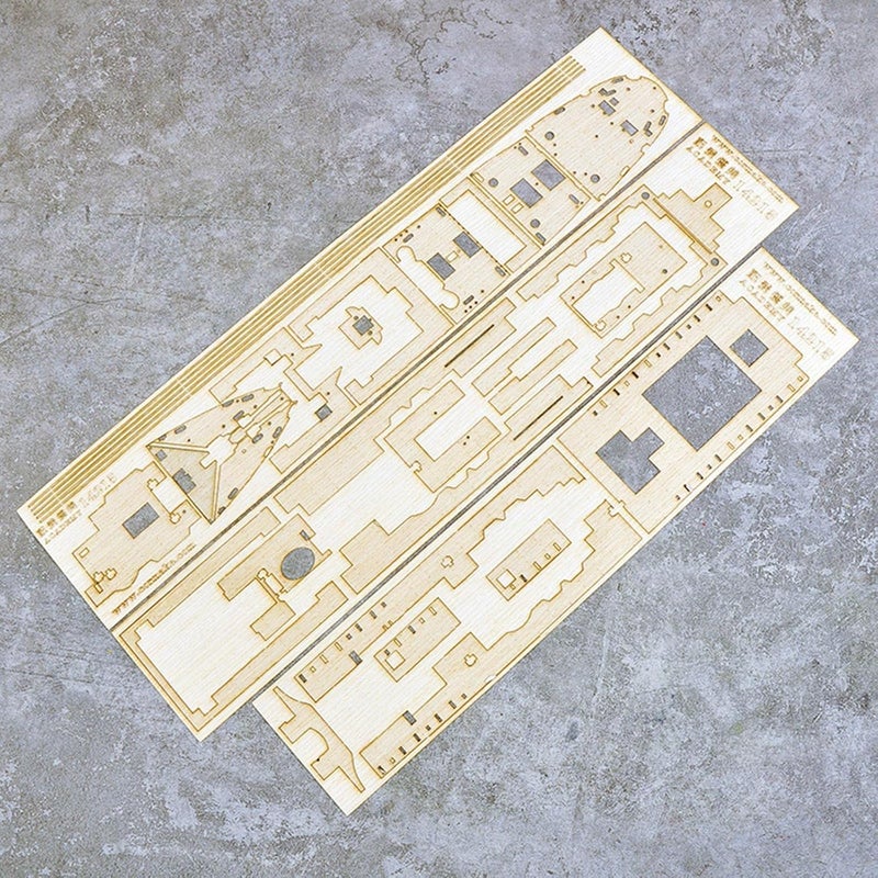 كلاراكو طقم بناء نموذج سفينة بمقياس 1/400، سطح خشبي، من إنتاج أكاديمي 14215، مع ملحقات زخرفية معدلة - Image 2