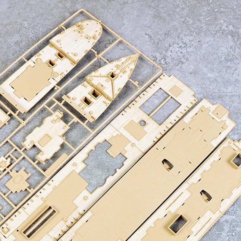 كلاراكو طقم بناء نموذج سفينة بمقياس 1/400، سطح خشبي، من إنتاج أكاديمي 14215، مع ملحقات زخرفية معدلة - Image 3