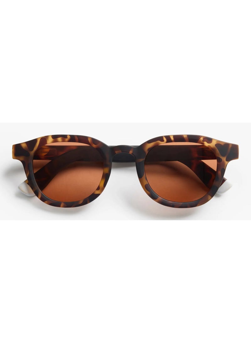 BARNER Andy Matte Tortoise Sun - Unisex  Round Sunglasses - Image 1