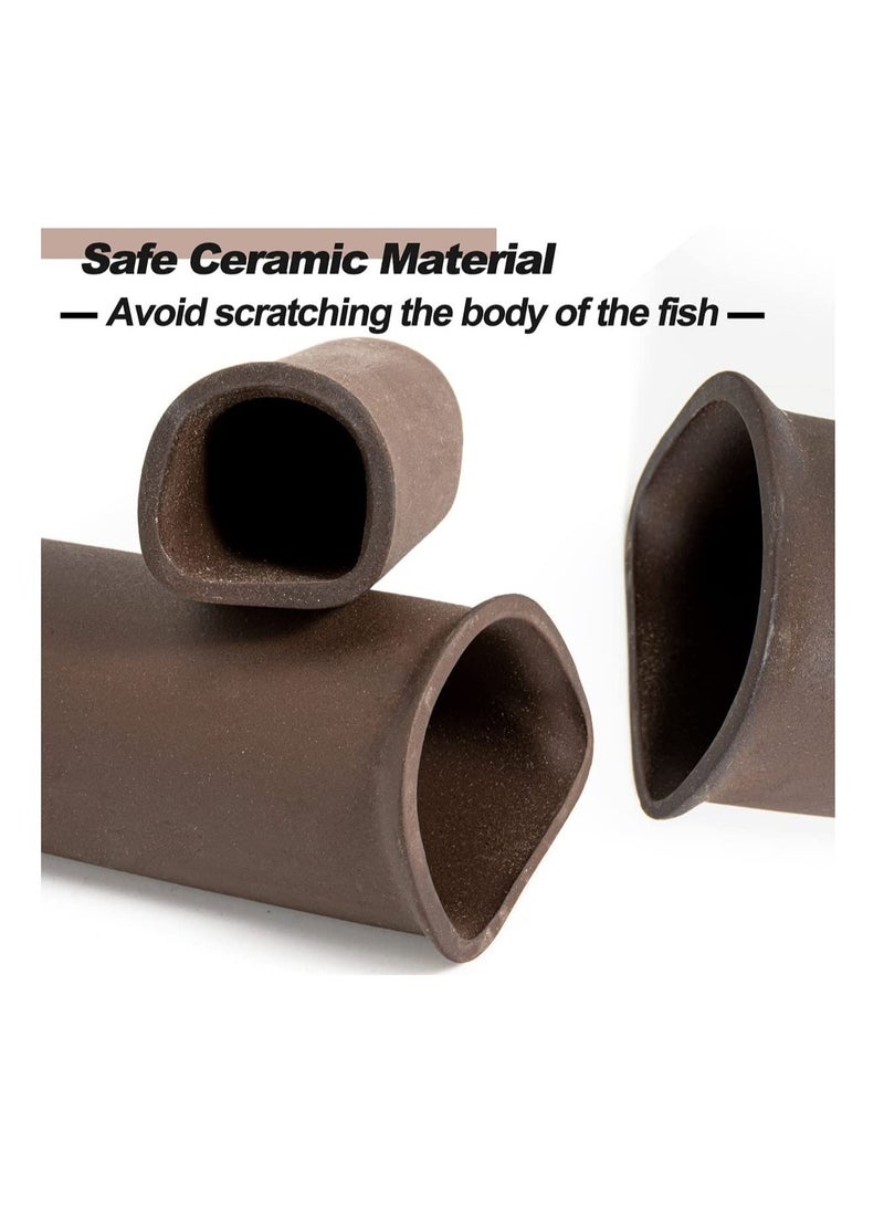 SYOSI 2 قطعة زينة حوض السمك كهف-كهف بلكو-زينة حوض السمك-صخور حوض السمك-إكسسوارات السمك-كهف الصخور-سمكة بيتا للزينة للاختباء و بلكو و صخور سمكة بيتا و الروبيان و السيكلدس - Image 3