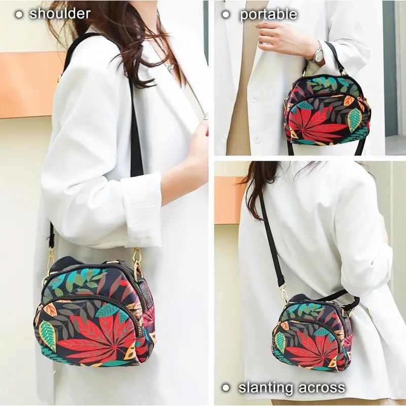 WANQLYN Small Crossbody Purses & Handbags for Women - Multi Pocket, Multipurpose Shoulder Bag | Women's Totes, Black - Image 5