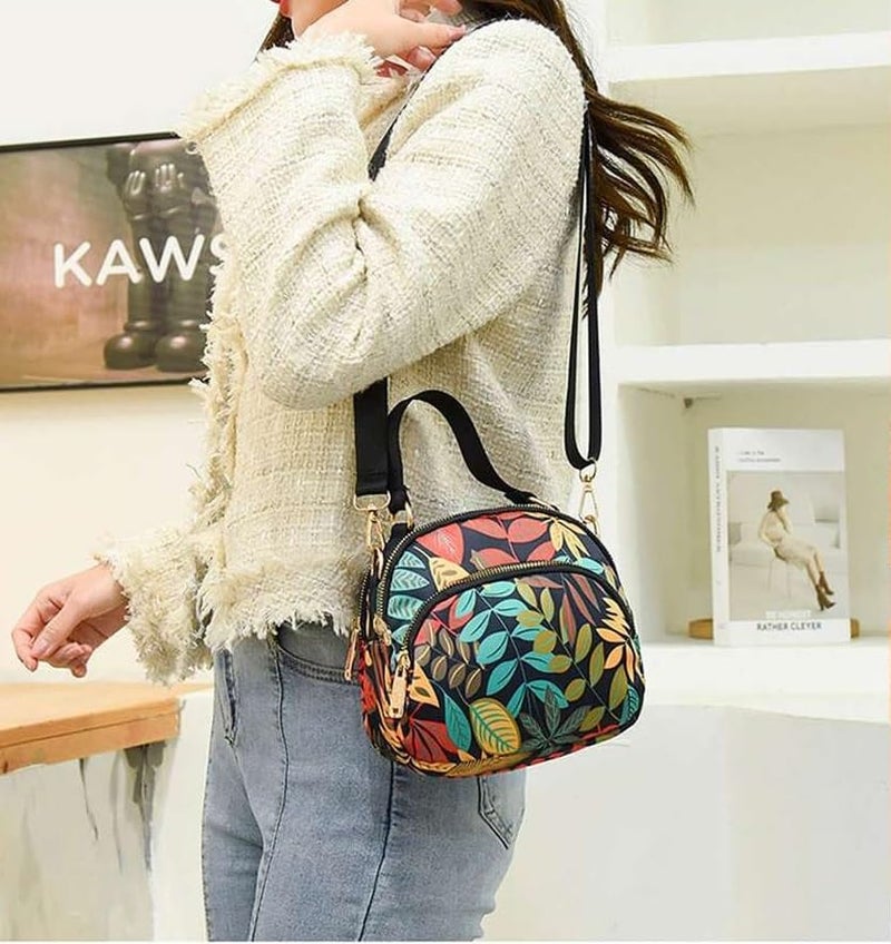 WANQLYN Small Crossbody Purses & Handbags for Women - Multi Pocket, Multipurpose Shoulder Bag | Women's Totes, Black - Image 3
