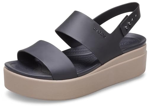 Crocs Brooklyn Low Wedge Black/Mushroom 5 M - Image 1