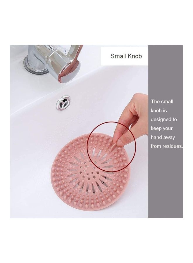 4-Piece Sink Strainer Drain Stopper Shower Filter Multicolour - Image 4