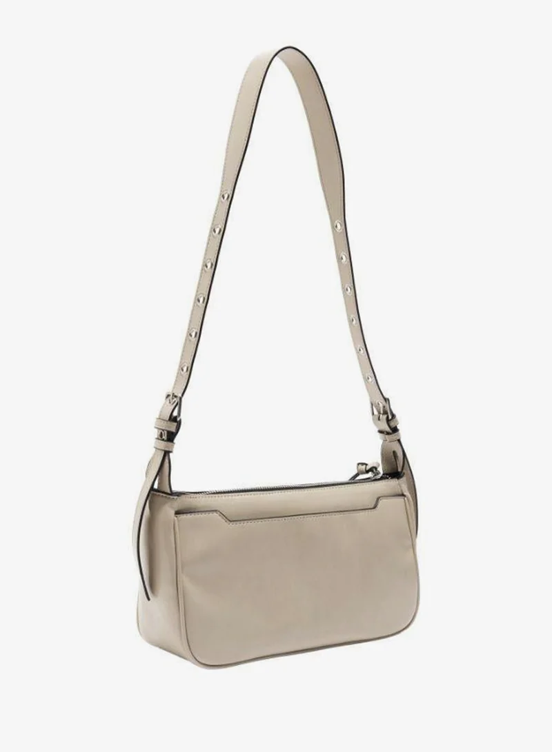 Parfois White Shoulder Bag With Studded Strap M for Women | Best Price UAE