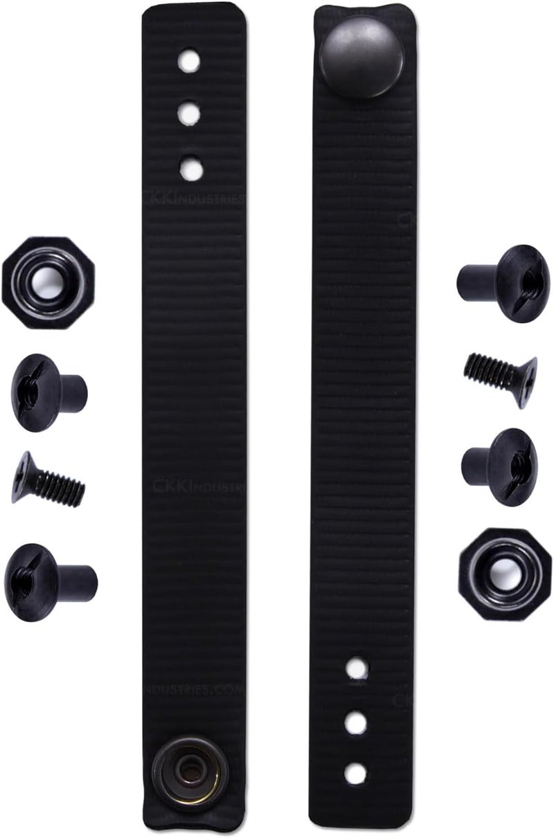 Holstex IWB Soft Belt Loops - w/Heavy Duty Rubberized Nylon Pull-The-Dot Security Snaps & Mounting Hardware - Holster Loops for IWB Carry - (Fit 1.25" to 2.00" Belts (Adjustable) - (Multi Colors) - Image 1