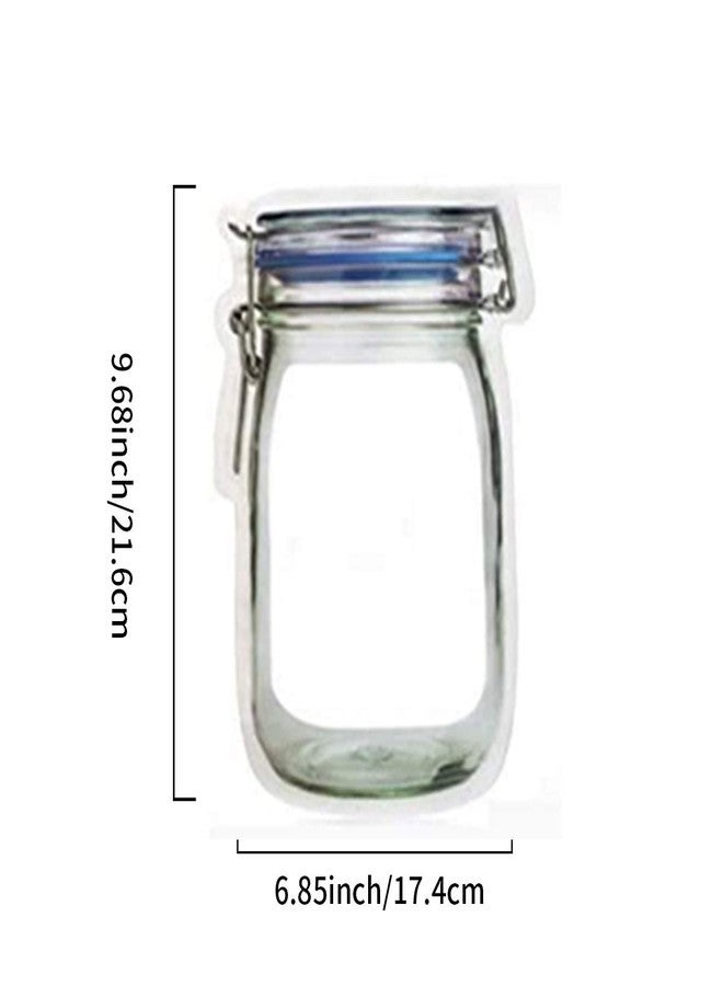 anGrace 30 Wide Mouth Mason Jar Bags - Reusable Airtight Food Storage Bags | Leak-Proof Saver for Travel & Camping - Image 2