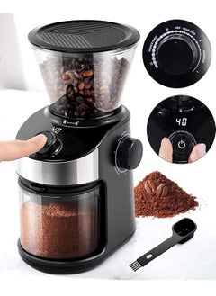 Electric Burr Coffee Grinder Electric with 25 Grinding Sizes, Coffee Bean Grinder with 40 Seconds Adjustable Electronic Timer, Coffee Grinders for Home Use with Chamber Cleaning Button - pzsku/ZDF2404FE530515B770C8Z/45/_/1734660405/b3dc1b58-906f-4ae5-9886-1ab9a69335e0