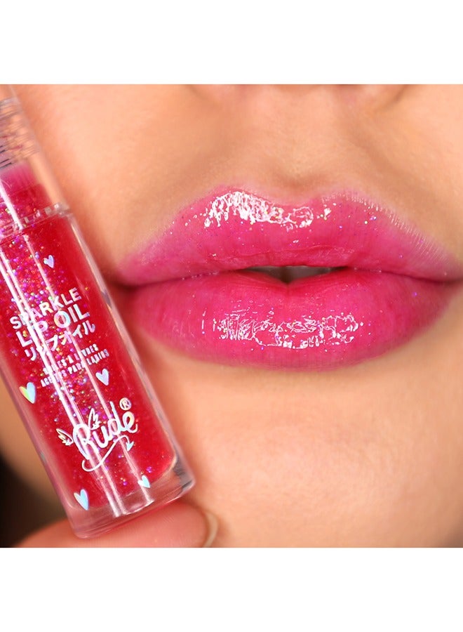 Rude Manga Collection Manga Sparkle Lip Oil - Watermelon - Image 3