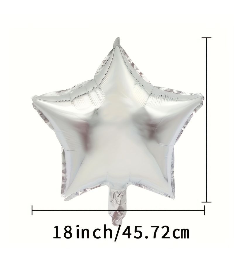 18 إنش بالون أخضر خماسي الأضلاع - Image 3