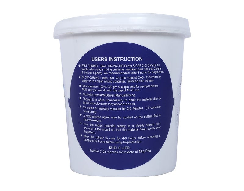 Generic RANA POLYMERS SILOCZEST LSR2 Liquid Silicone Rubber with Slow Catalyst for Resin Art Craft POP Clay Mold Making Applications  - Image 2