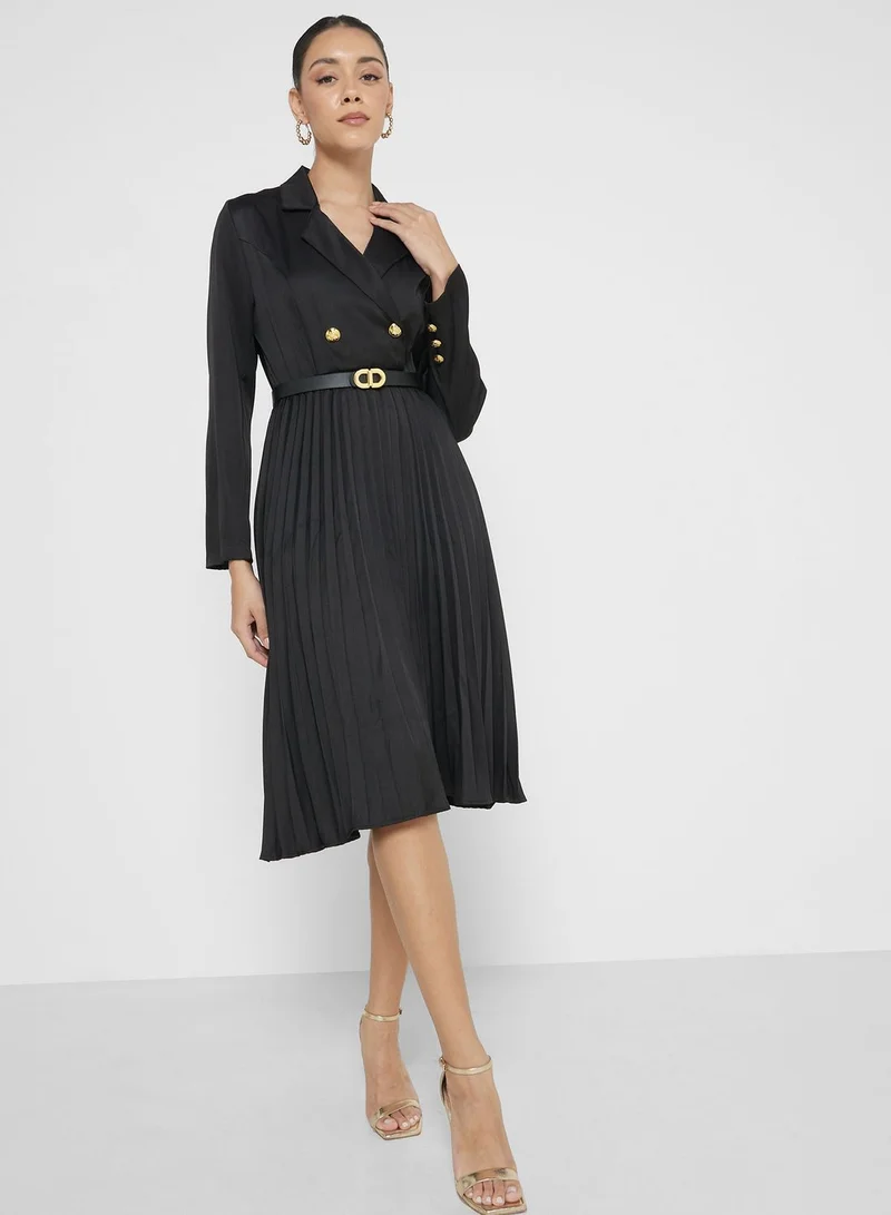 ELLA Pleated Blazer Dress
