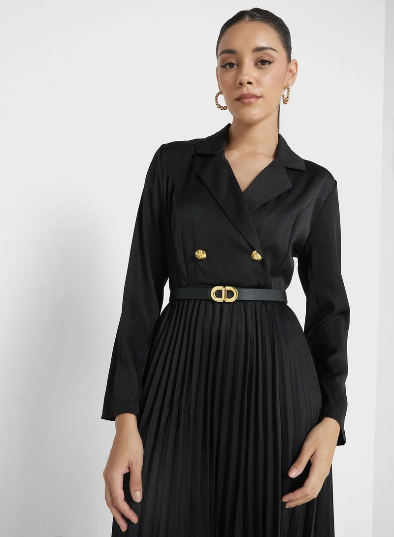 ELLA Pleated Blazer Dress