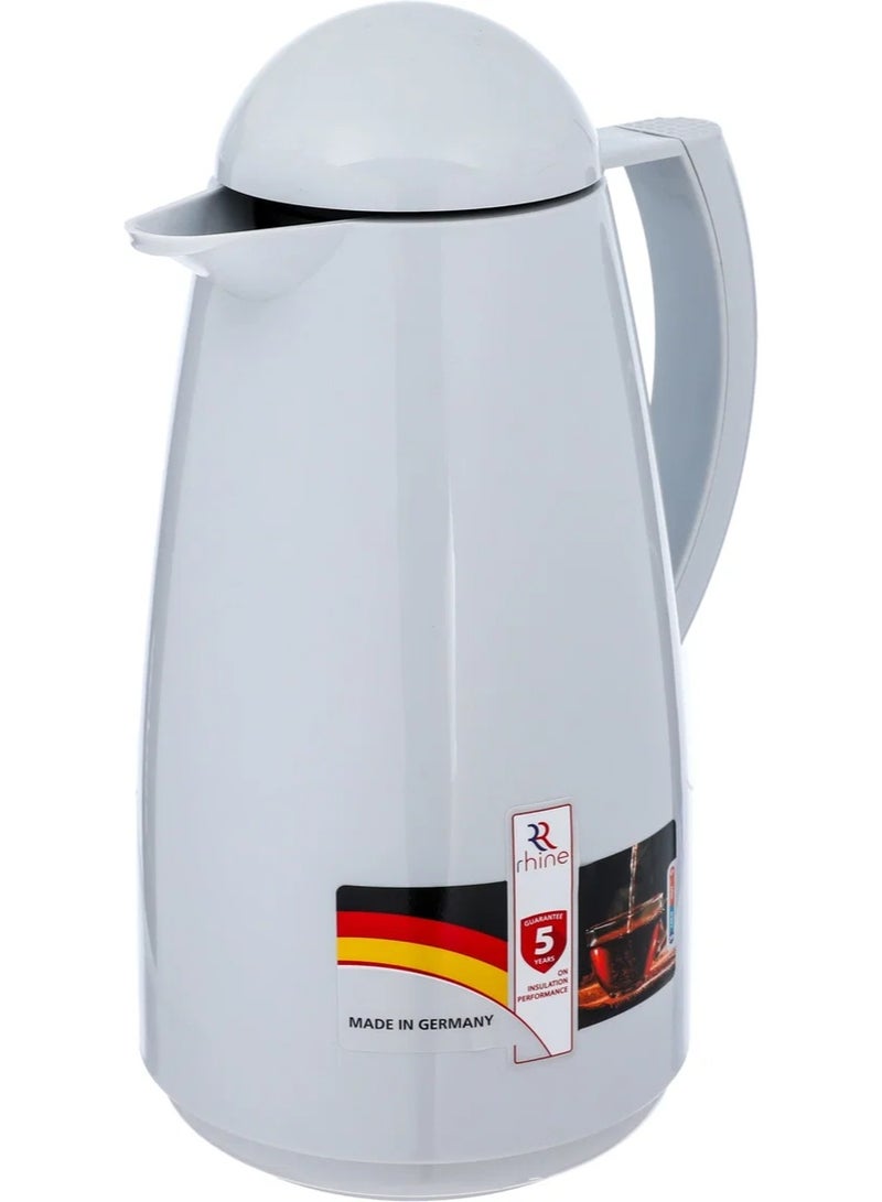 RHINE thermos, 1 liter, glass inner container, plastic outer shell - gray - Image 3