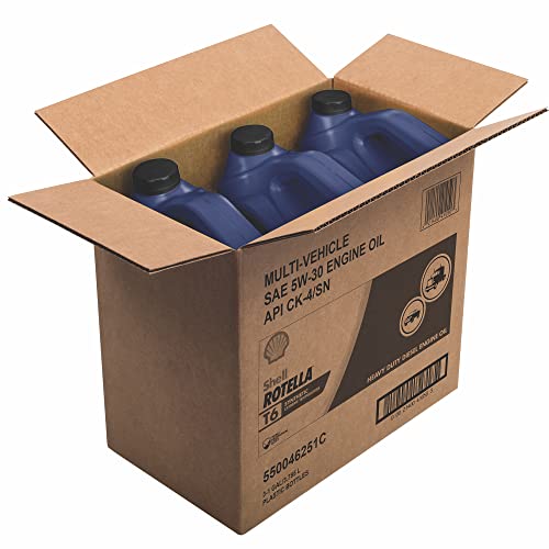 Shell Rotella 550046251-3PK T6 Full Synthetic Multi-Vehicle 5W-30 Diesel Engine Oil (1-Gallon, Case of 3) - Image 3