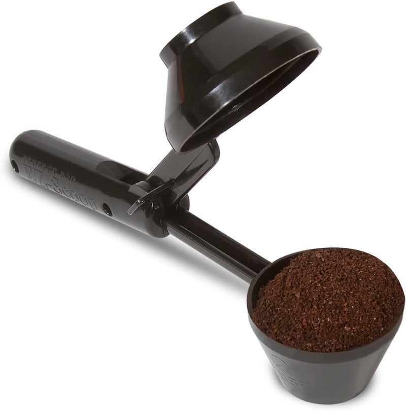Perfect Pod EZ-Scoop Coffee Scooper & Funnel for Reusable K Cup Refillable Coffee Pods, 2 Tablespoon Capacity Black - Image 1