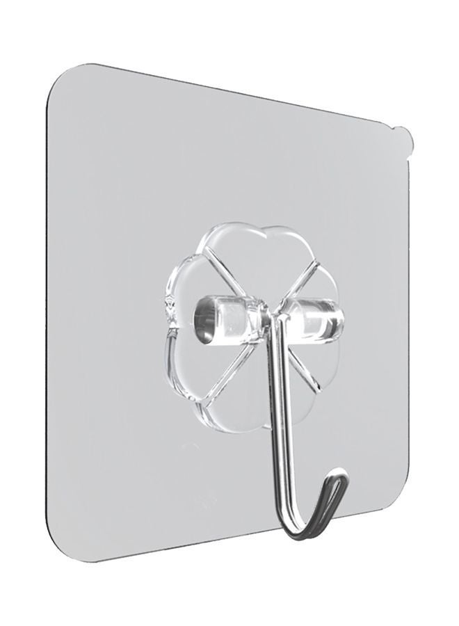 NIBEMINENT 24-Piece Adhesive Hook Silver - Image 1