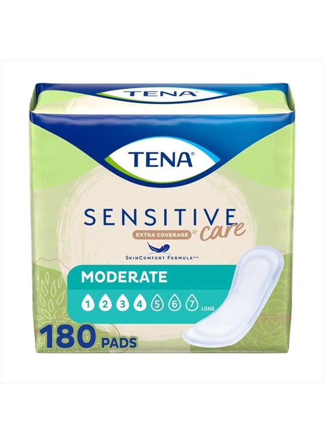 Tena Incontinence Pads, Bladder Control & Postpartum for Women, Moderate Absorbency, Long, Intimates - 180 Count  - Image 1