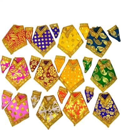SHINDE EXPORTS shirdi saibaba idol dress cloth vastra shawl (pack of 12 for 18 inches idol (six no.)) - Image 1