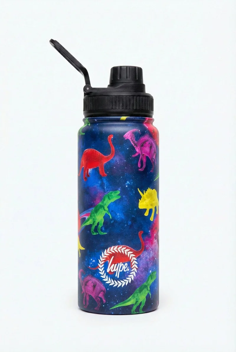 Just Hype HYPE Water Bottle Space Dinosaurs Metal