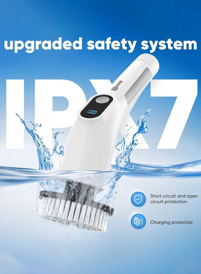 Joshberg 8-in-1 Electric Spin Scrubber | Electric Cleaning Brush | Extendable Handle & 8 Interchangeable Heads | Smart Cordless Cleaner for Bathroom, Kitchen, Tiles, Floors, Shower, Window, Tub and Car - Image 4