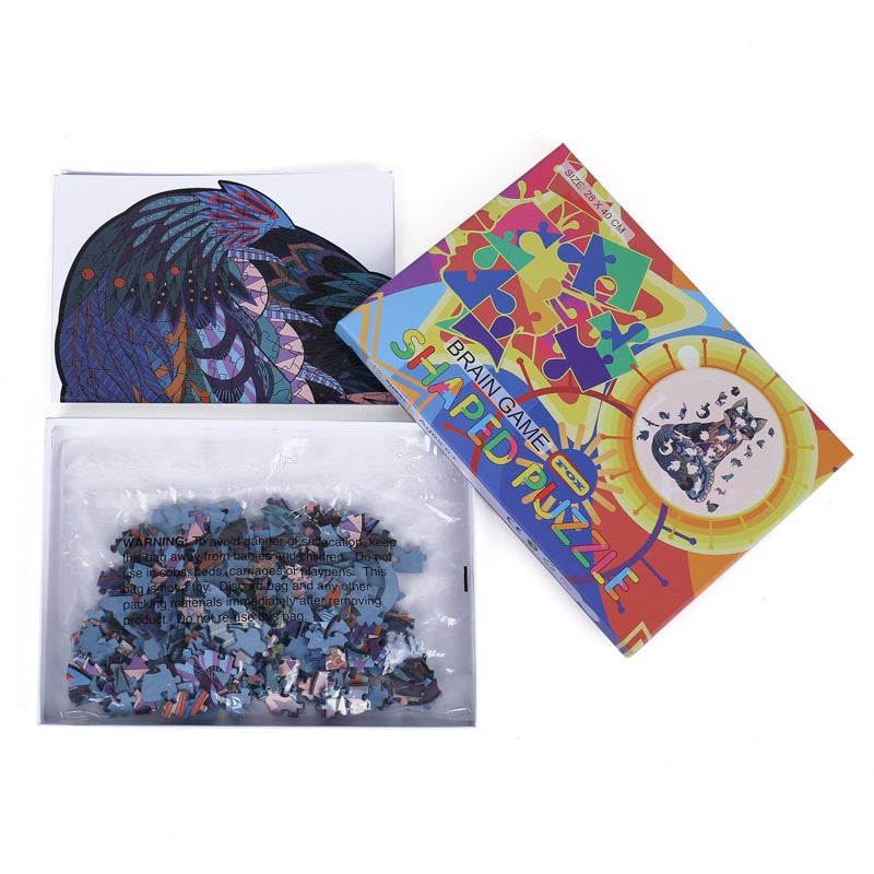 Lion Eagle Special-Shaped Wooden Puzzle Irregular Three-Dimensional Animal Puzzle Manufacturer Wooden Puzzle Puzzle Toy - Image 1