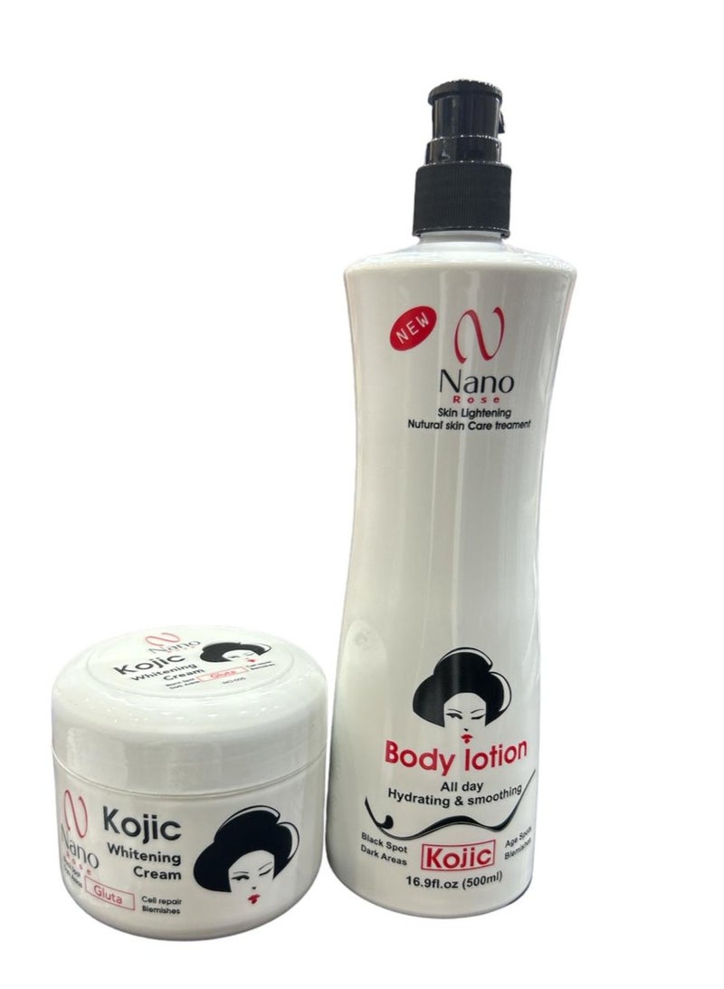 Kojie Lotion with skin lightening and moisturizing cream