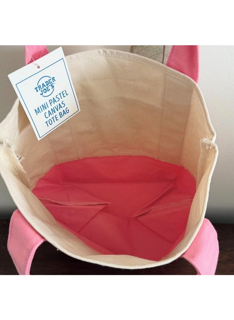 Trader Joe's Trader Joe's Mini Tote Bag Pastel 2025  - Image 3