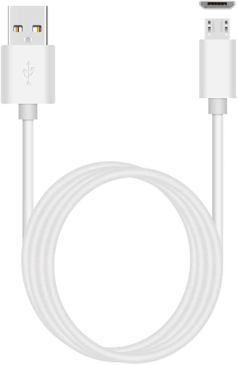 ienza 10-Ft LONG WHITE USB Charge Power Cable Cord for Amazon Kindle Echo Dot Fire Tablet with Alexa Paperwhite Oasis Fire Kids Edition HD Kids Edition Fire TV Stick All New Fire TV Pendant & More - Image 1
