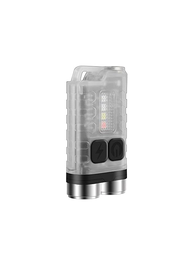 PROMASS promass V3 Mini LED Torch Rechargeable Key Ring Small Torches with Red Blue UV Light - 10 Modes 900 Lumen IP65 Waterproof Battery Operated Car Flashlight  - Image 2