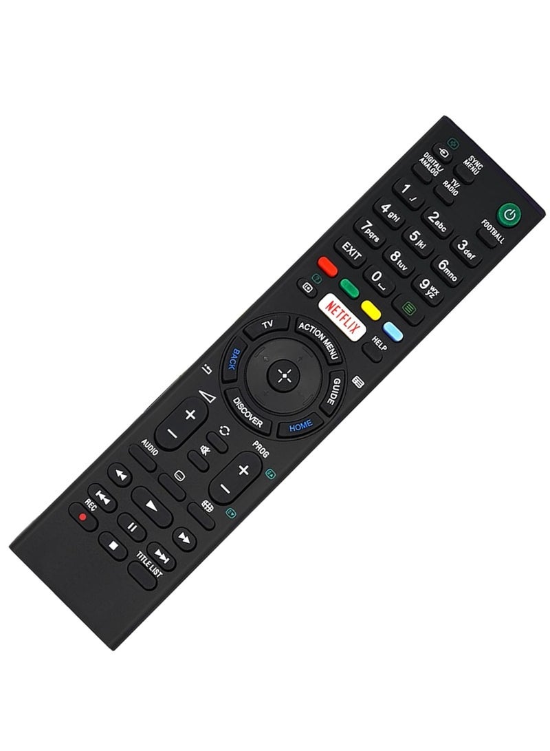 PopZa Replacement Remote Control for Sony TV, KD65XE7005, KD65XE7096, KD-65XE8505, KD-65XE8577, KD-65XE8588, KD-65XE8596 with Battery - Image 3
