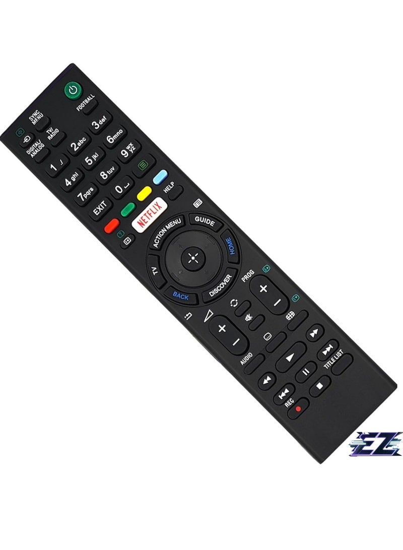 PopZa Replacement Remote Control for Sony TV, KD65XE7005, KD65XE7096, KD-65XE8505, KD-65XE8577, KD-65XE8588, KD-65XE8596 with Battery - Image 2