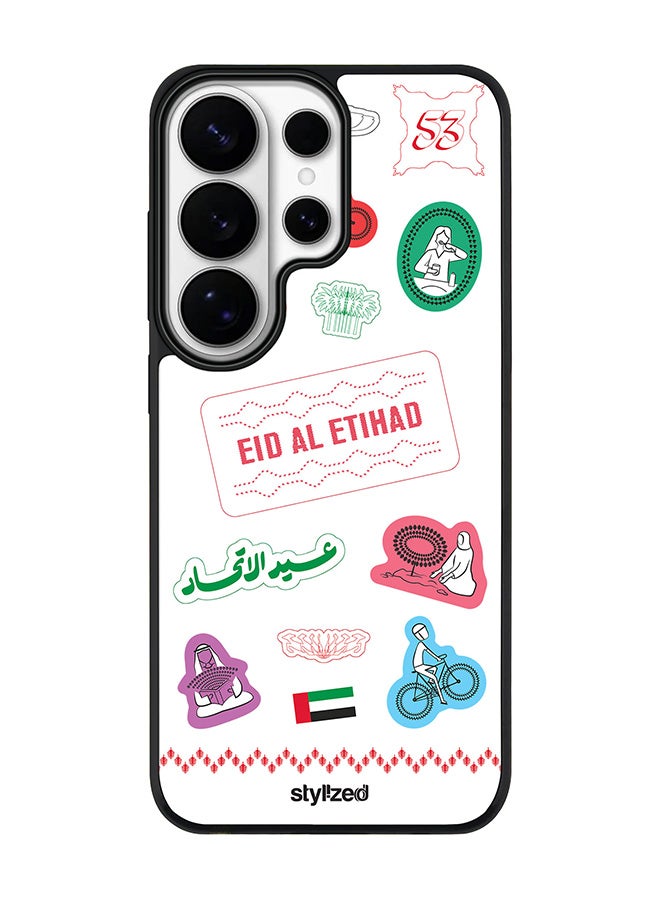 For Samsung Galaxy S26 Ultra Case, [Compatible with MagSafe] Slim Magnetic cover Phone Case - Eid Al Etihad 53 National Day Sticker Design