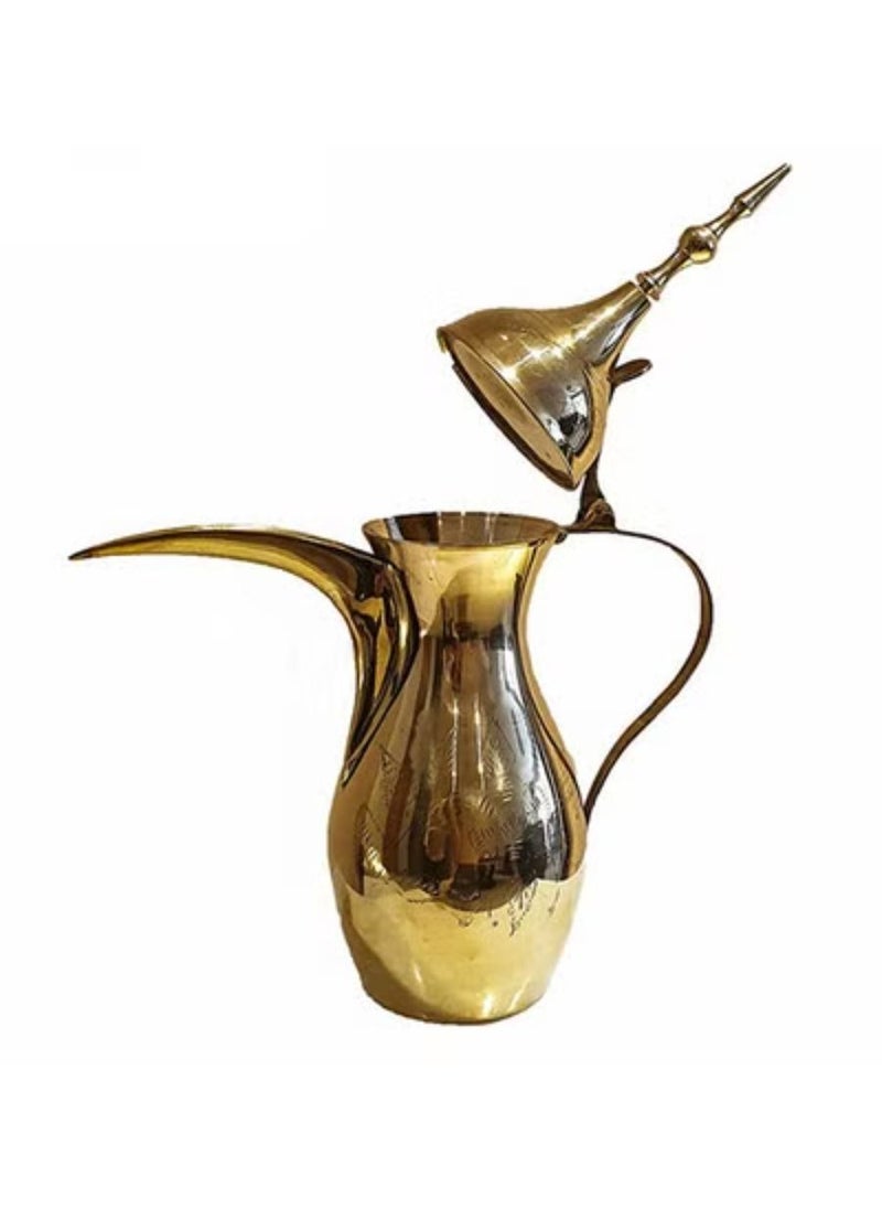 كويزيرا دلة الشرق الأوسط إبريق قهوة عربي من النحاس الأصفر  - Image 1