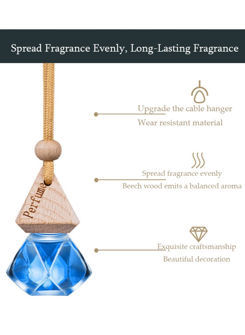 Car Perfume Pendant, High-End Long-Lasting Light Fragrance, Car Interior Accessories, Aromatherapy Ornaments, Essential Oil Pendant，Gulong+Ocean Odor Air Purifier