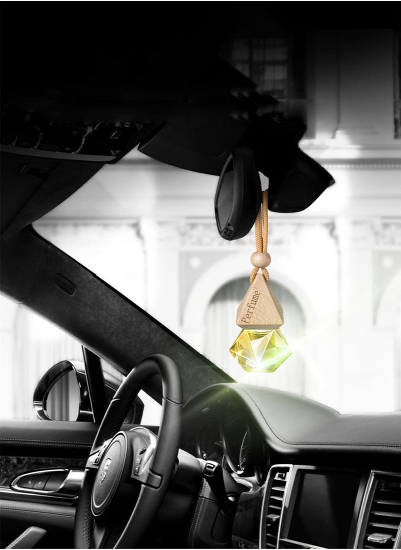 Car Perfume Pendant, High-End Long-Lasting Light Fragrance, Car Interior Accessories, Aromatherapy Ornaments, Essential Oil Pendant，Gulong+Ocean Odor Air Purifier