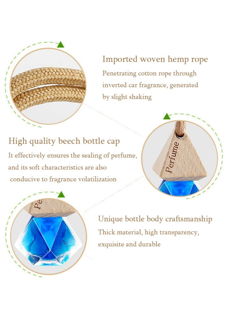 Car Perfume Pendant, High-End Long-Lasting Light Fragrance, Car Interior Accessories, Aromatherapy Ornaments, Essential Oil Pendant，Gulong+Ocean Odor Air Purifier