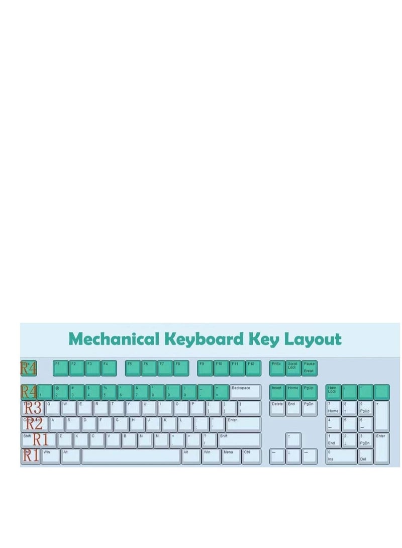 Captaintech PBT Keycaps 9 Keys Set, Chinese Mahjong Wan Words Keycaps, Dye-Sublimation PBT Keycaps, DIY keycaps OEM Keycaps for Gaming Mechanical Keyboard, Custom Keycaps for Numeric Keypad - Image 4
