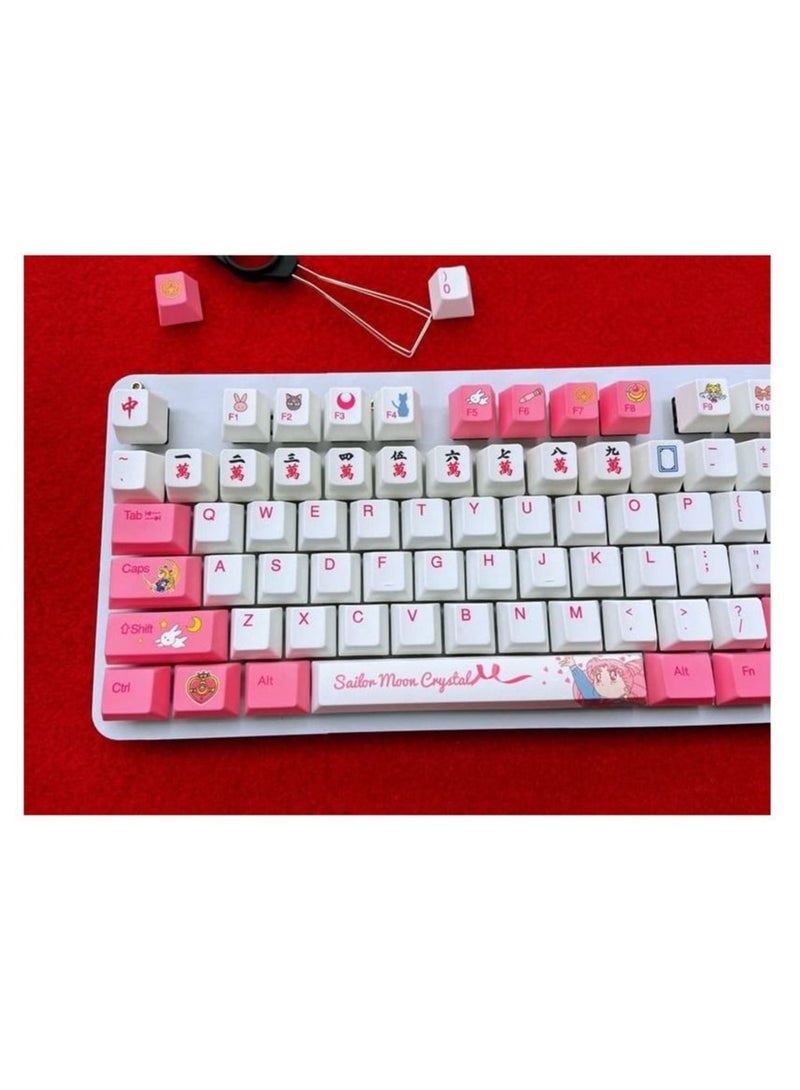 Captaintech PBT Keycaps 9 Keys Set, Chinese Mahjong Wan Words Keycaps, Dye-Sublimation PBT Keycaps, DIY keycaps OEM Keycaps for Gaming Mechanical Keyboard, Custom Keycaps for Numeric Keypad - Image 2
