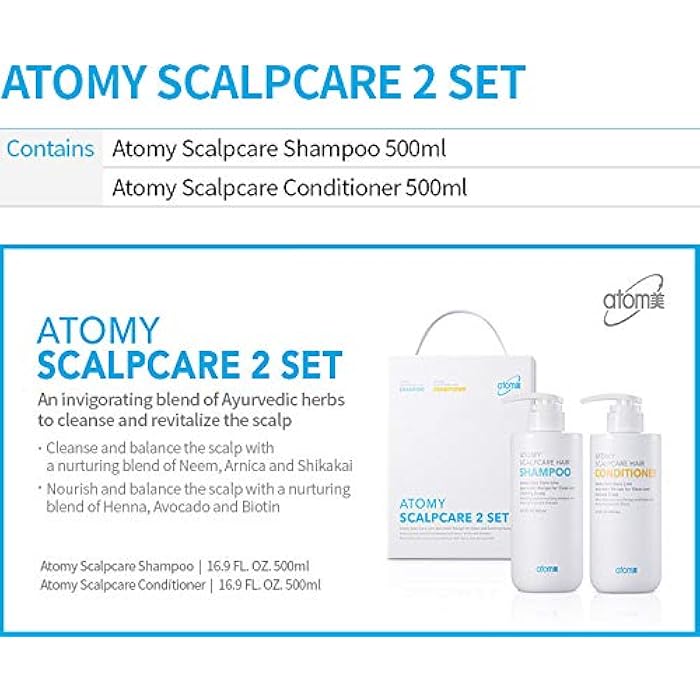ATOMY Scalp Care 2 Set_Shampoo & Conditioner_An Ayurvedic herbs to cleanse and revitalize the scalp_AB - Image 2