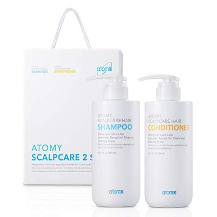 ATOMY Scalp Care 2 Set_Shampoo & Conditioner_An Ayurvedic herbs to cleanse and revitalize the scalp_AB - Image 1