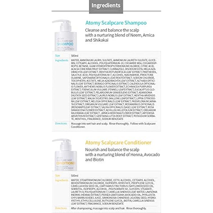 ATOMY Scalp Care 2 Set_Shampoo & Conditioner_An Ayurvedic herbs to cleanse and revitalize the scalp_AB - Image 5