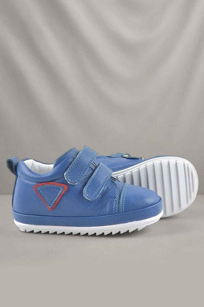 Rakerplus First Step Rakerplus Scrat shoes in blue genuine leather - Image 1