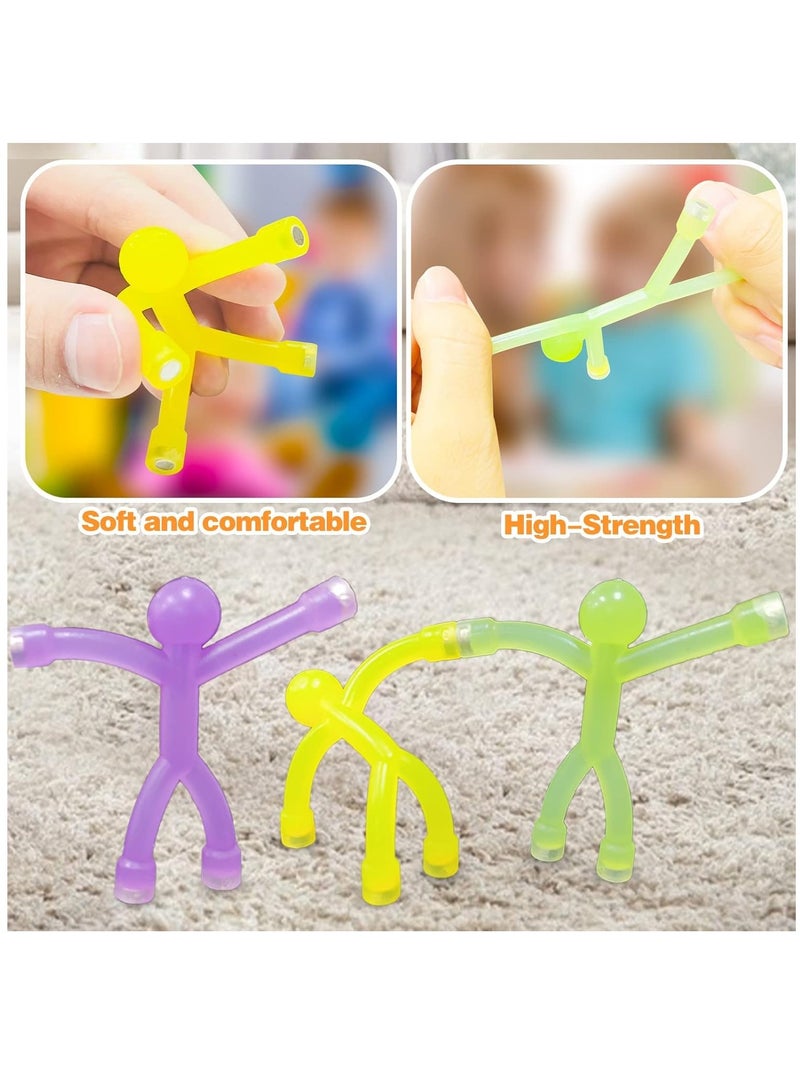 12 PCS Mini Man Flexible Fridge Magnets, Cute Rubber Magnets for Kids, Refrigerator Magnets for Toddlers 1-3, Magnetic Toys for Kids and Adults Office Fun Decor, Random Color - Image 5
