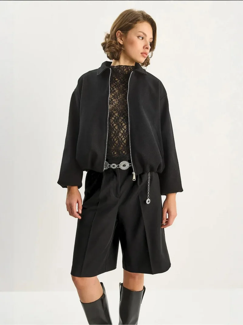 Bianco Lucci LUCCI Cropped Jacket