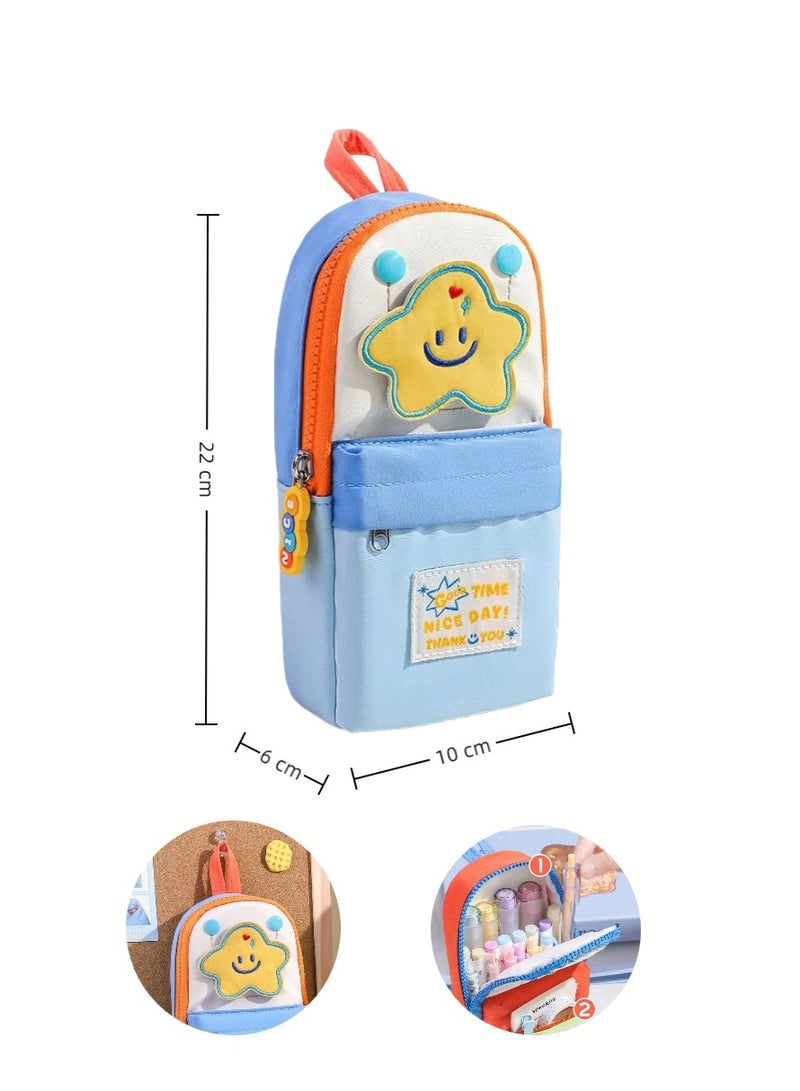 High-Quality Pencil Case, Two Compartment Pencil Bag, Large Pencil Pouch Stationery for School Supplies - Image 1