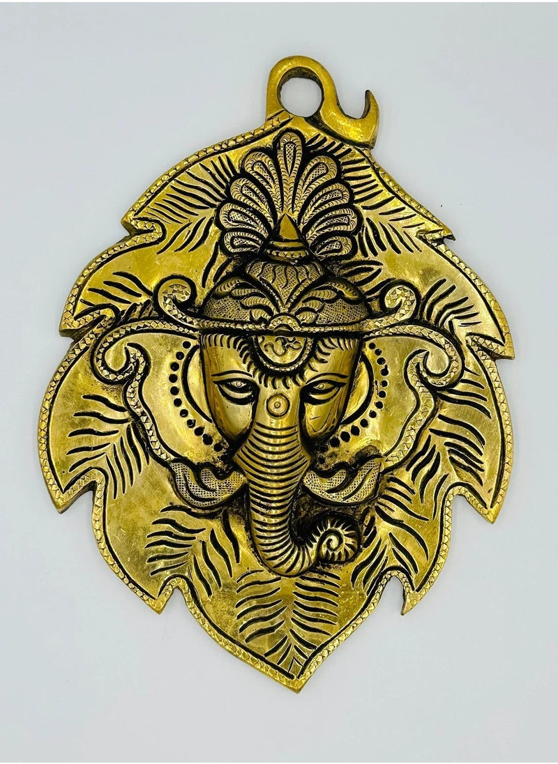 Swadesh Souq - GANESH DOOR/WALL HANGING WITH INTRICATE LEAF DESIGN - Image 1